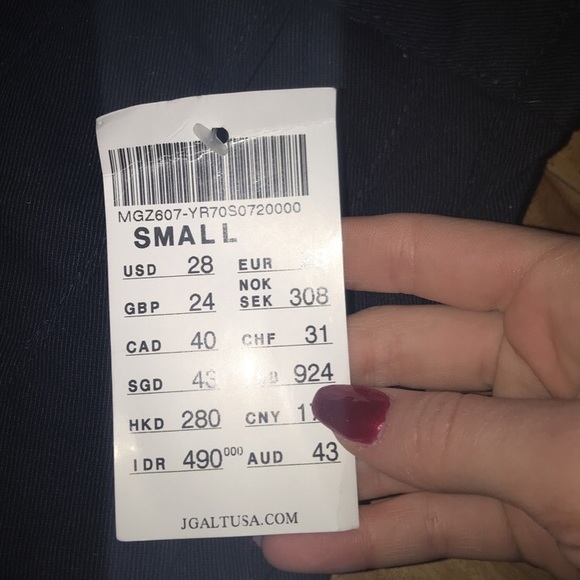 Navy Blue Dana Pleated Skirt - Picture 2 of 3